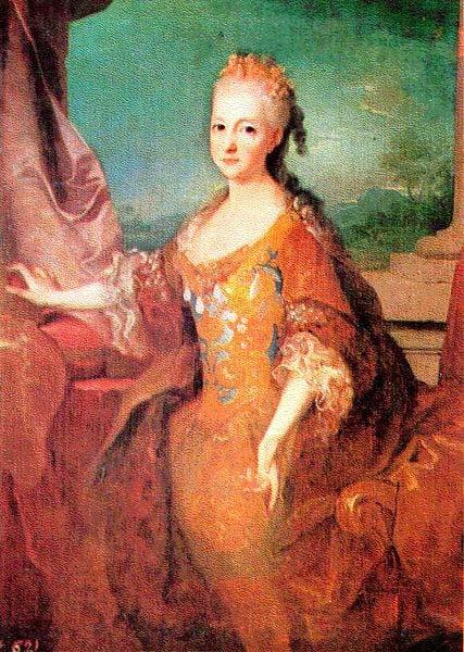 Jean Ranc Portrait of Louise elisabeth d'Orleans Norge oil painting art